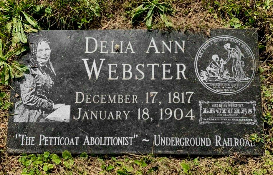 Delia Webster grave marker, Des Moines Delia Webster grave marker, Des Moines